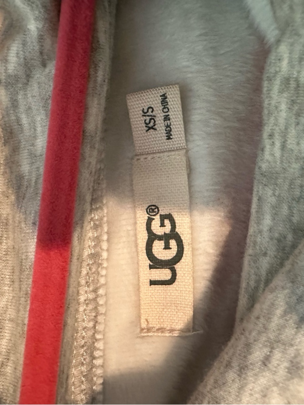UGG womens Heather Gray Turtleneck Pullover with Drawstring - Picture 3 of 6